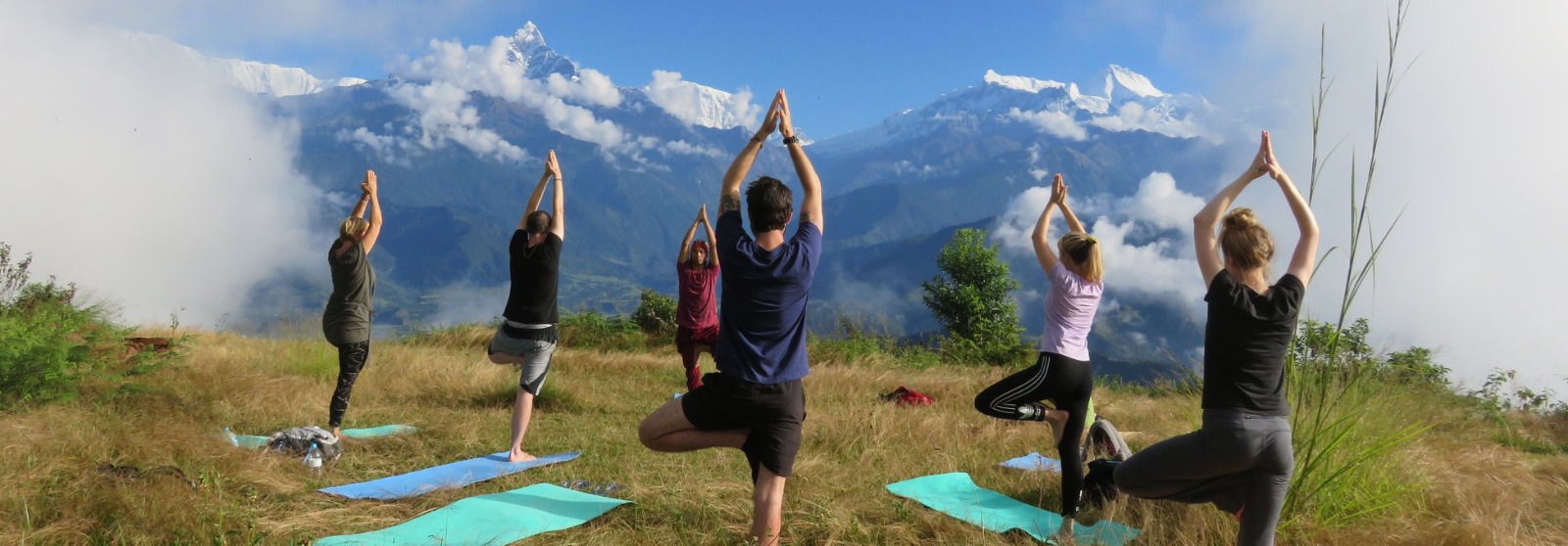 Yoga Session at Poon Hill