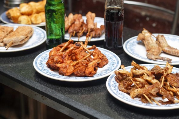 Street food in Nepal