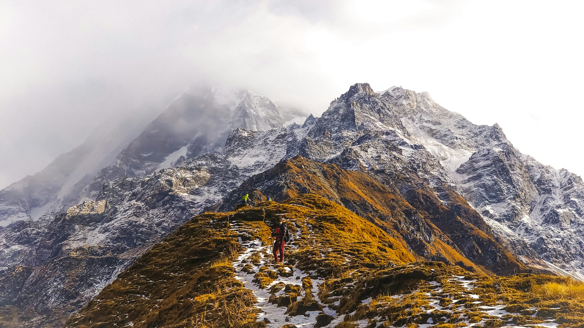 Foggy and Snowy Mardi Himal