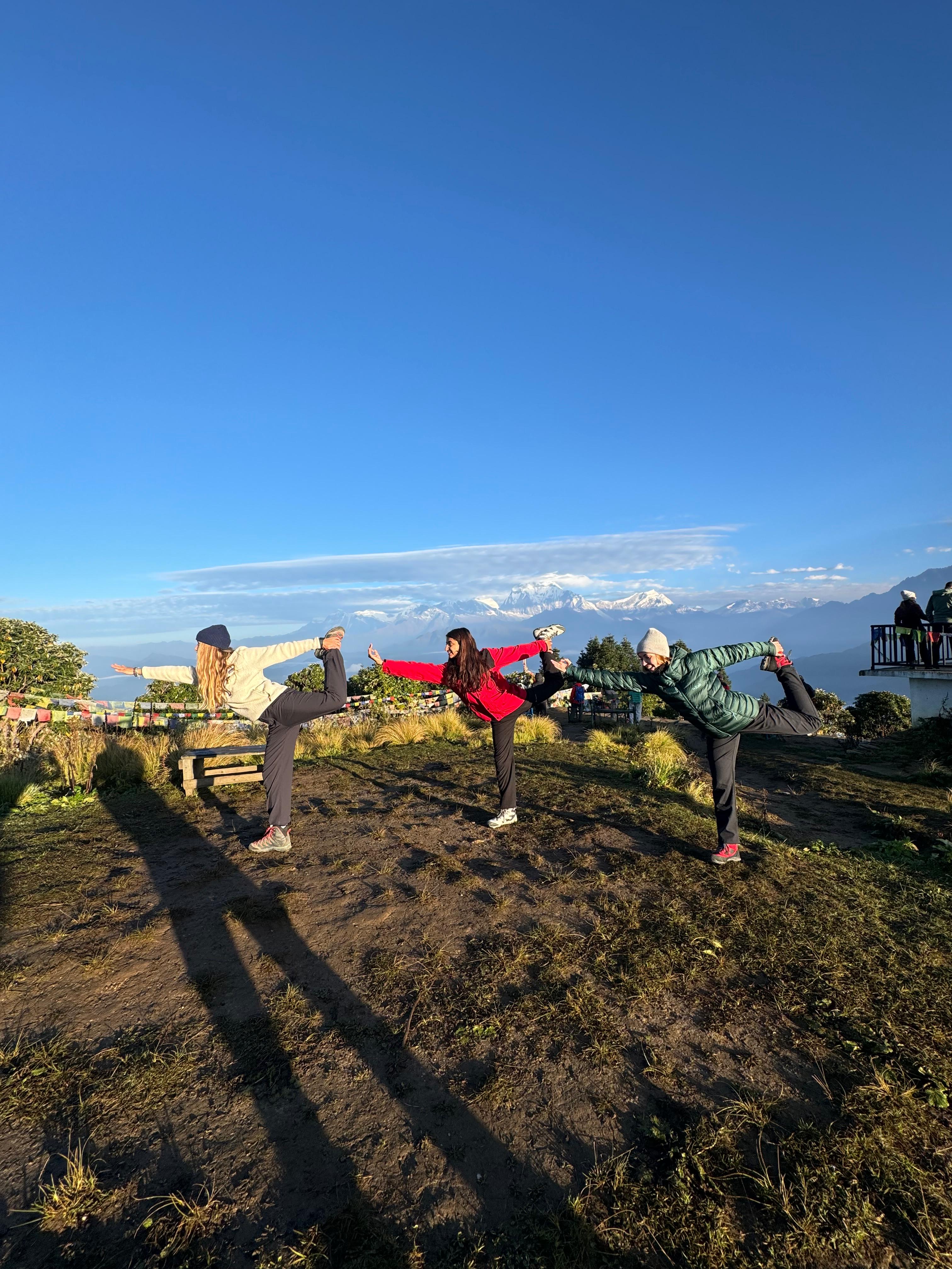 Yoga and Adventure at Poon Hill with Stunning Himalayan Views