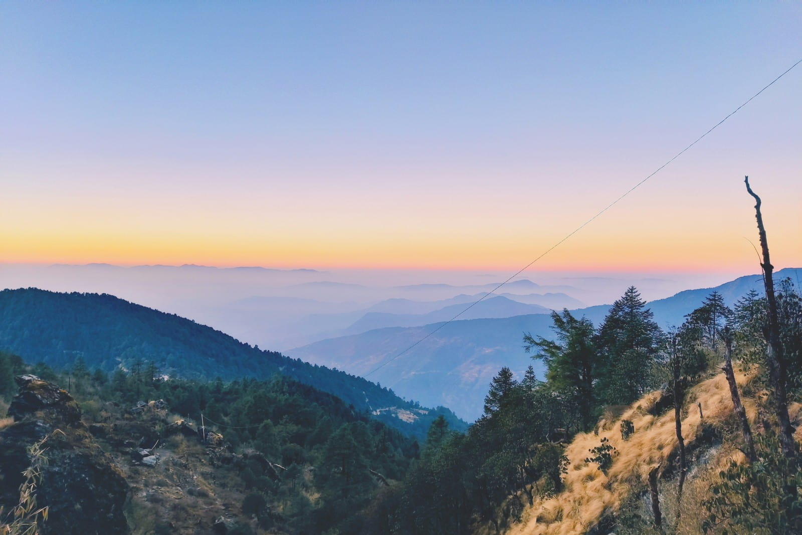 Lush Hills on the Ama Yangri Trek Path